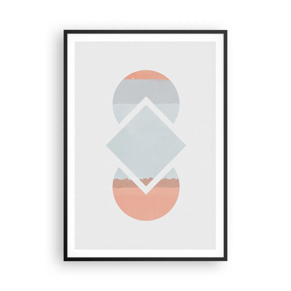 Poster in einem schwarzem Rahmen - Die Situation ist klar - 70x100 cm