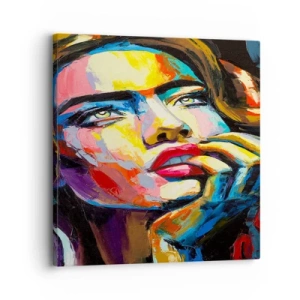 Bild auf Leinwand - Leinwandbild - Träume fliegen am Himmel wie Vögel - 30x30 cm