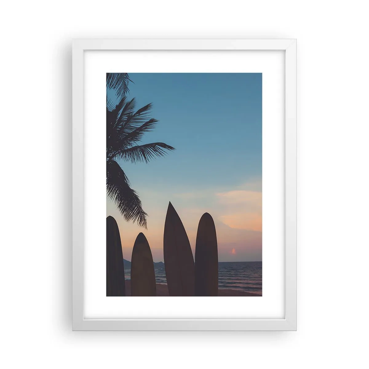 Poster in einem weißen Rahmen - Morgen wird es auch lustig - 30x40 cm