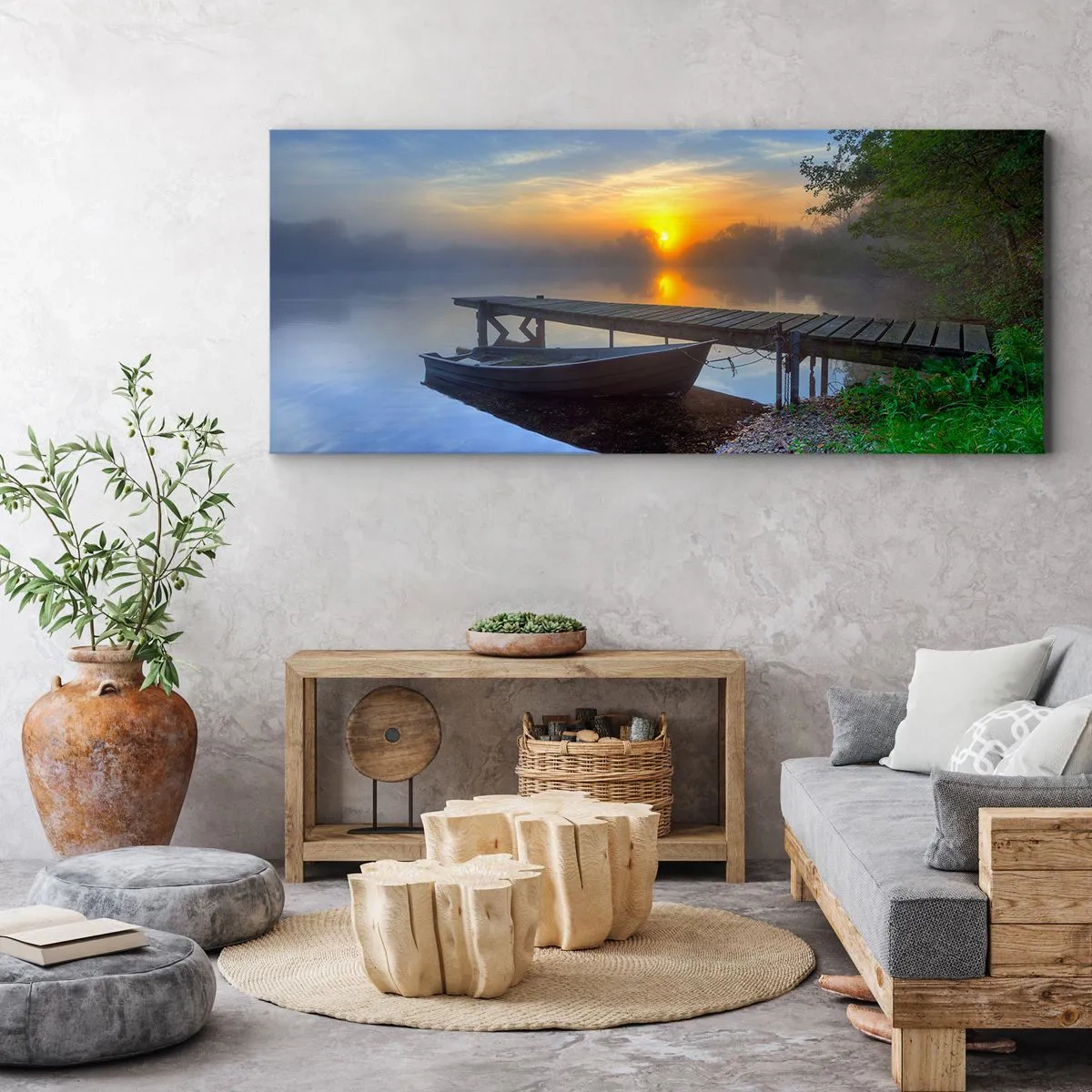 Bild auf Leinwand - Leinwandbild - Wie aus Gewöhnlichem Magie wird - 90x30 cm
