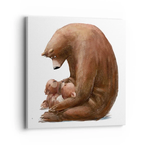 Bild auf Leinwand - Leinwandbild - Süße Träume, Kinder - 40x40 cm
