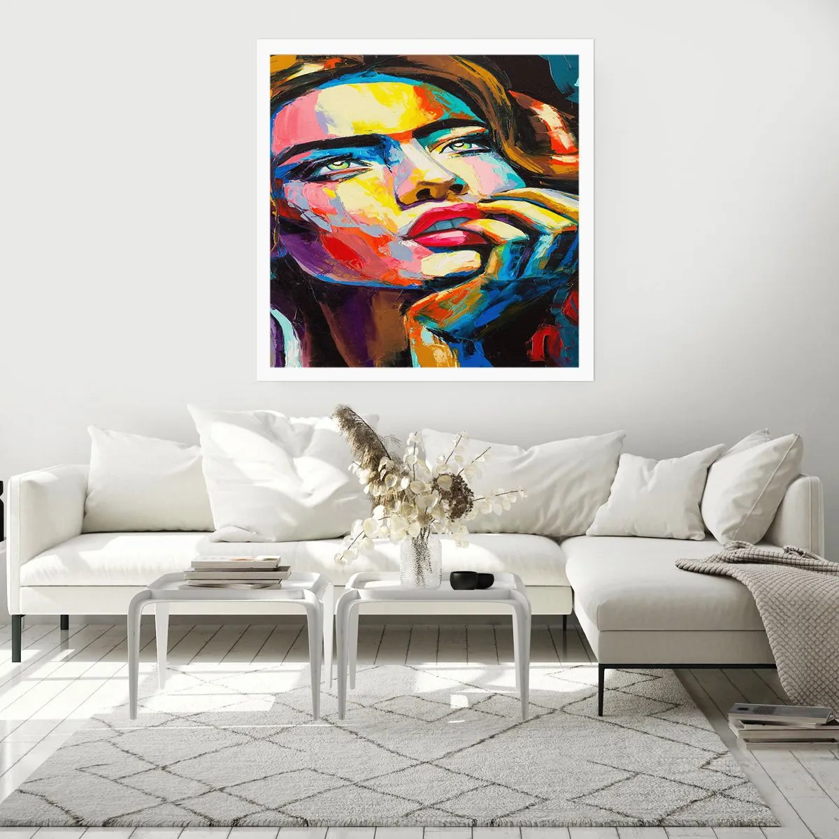 Poster - Träume fliegen am Himmel wie Vögel - 60x60 cm