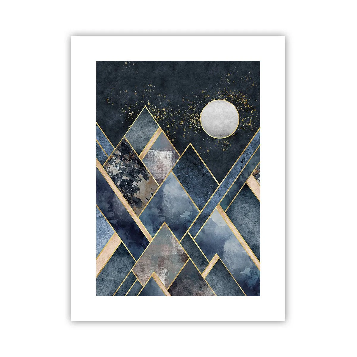 Poster - Geometrische Landschaft - 30x40 cm