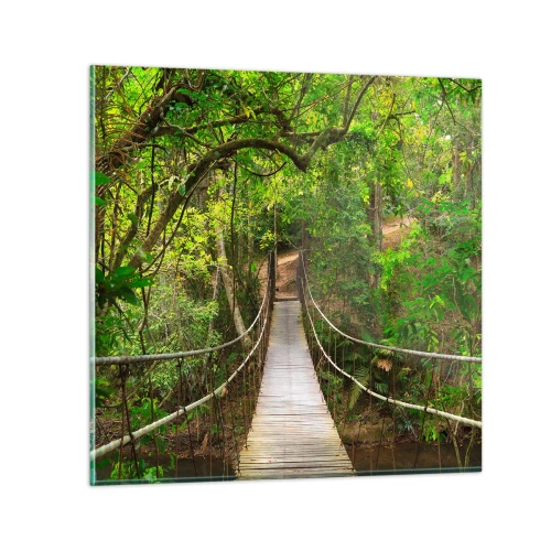 Glasbild - Bild auf glas - Denn im Garten gibt es eine Schlingpflanze - 50x50 cm