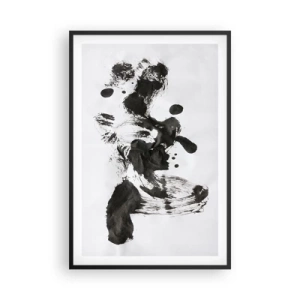 Poster in einem schwarzem Rahmen - Obwohl das Wahnsinn ist, steckt darin eine Methode? - 61x91 cm