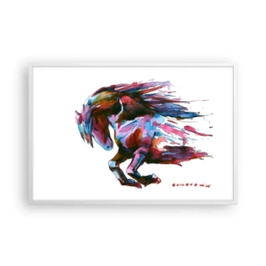 Poster in einem weißen Rahmen - In Verzückung - 91x61 cm