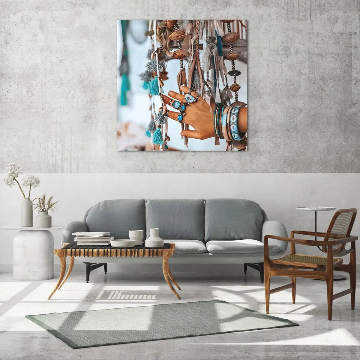 Glasbild - Bild auf glas - Lokale Schätze - 50x50 cm