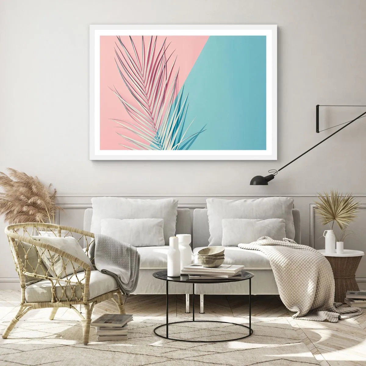 Poster in einem weißen Rahmen - Tropischer Eindruck - 50x40 cm