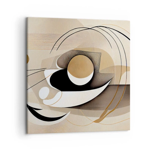 Bild auf Leinwand - Leinwandbild - Komposition: die Essenz des Wortes - 60x60 cm