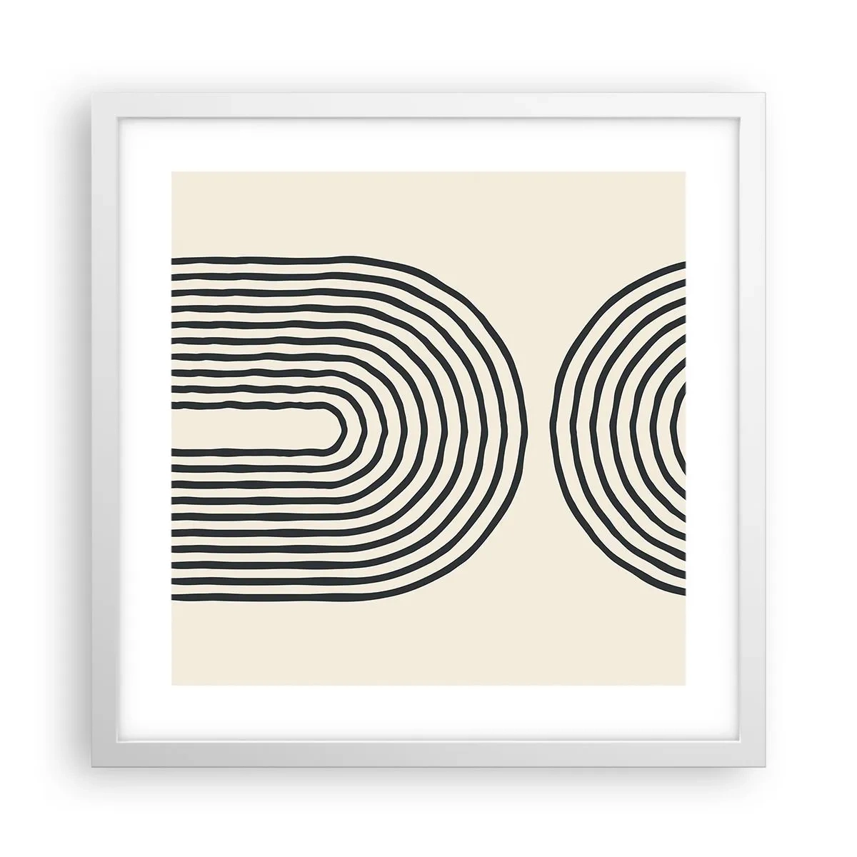 Poster in einem weißen Rahmen - In einem Moment ... - 40x40 cm