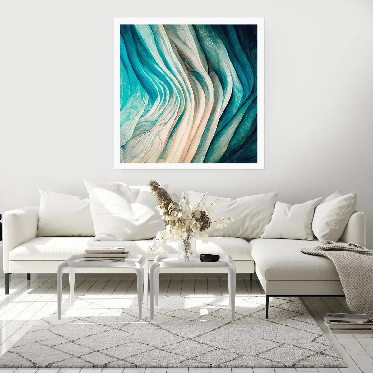 Poster - Blaue Unersättlichkeit - 30x30 cm