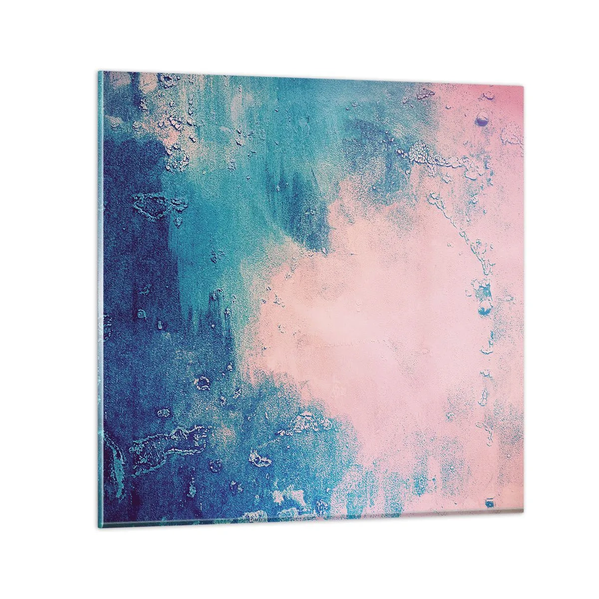 Glasbild - Bild auf glas - Himmelsblaue Umarmungen - 70x70 cm