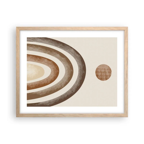 Poster in einem Rahmen aus heller Eiche - In einer weit entfernten Galaxie - 50x40 cm