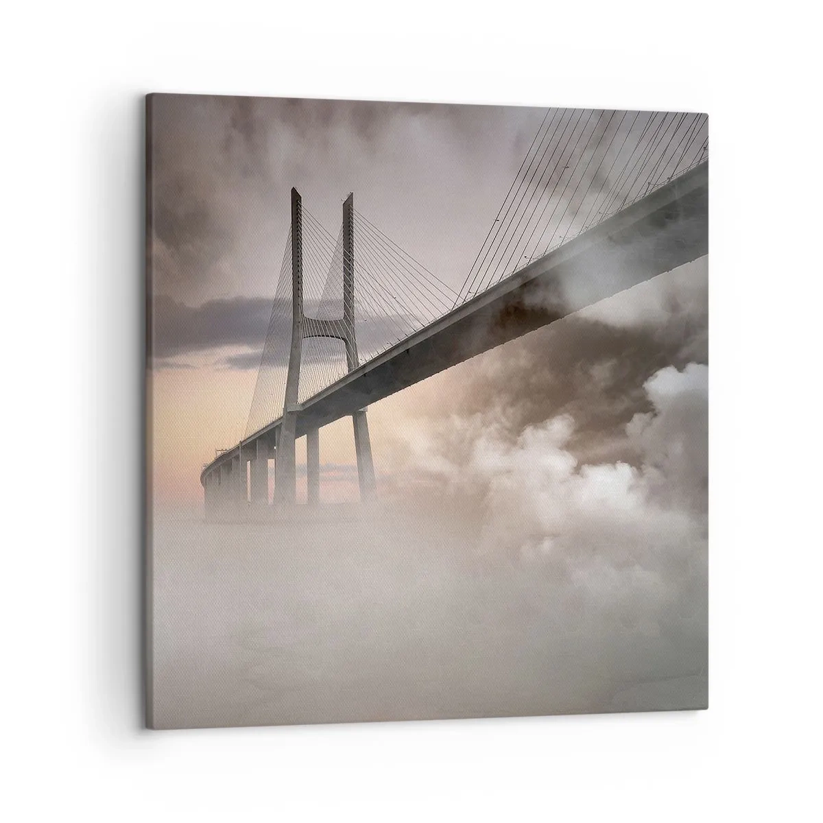 Bild auf Leinwand - Leinwandbild - Auf dem Fluss, den es nicht gibt - 50x50 cm