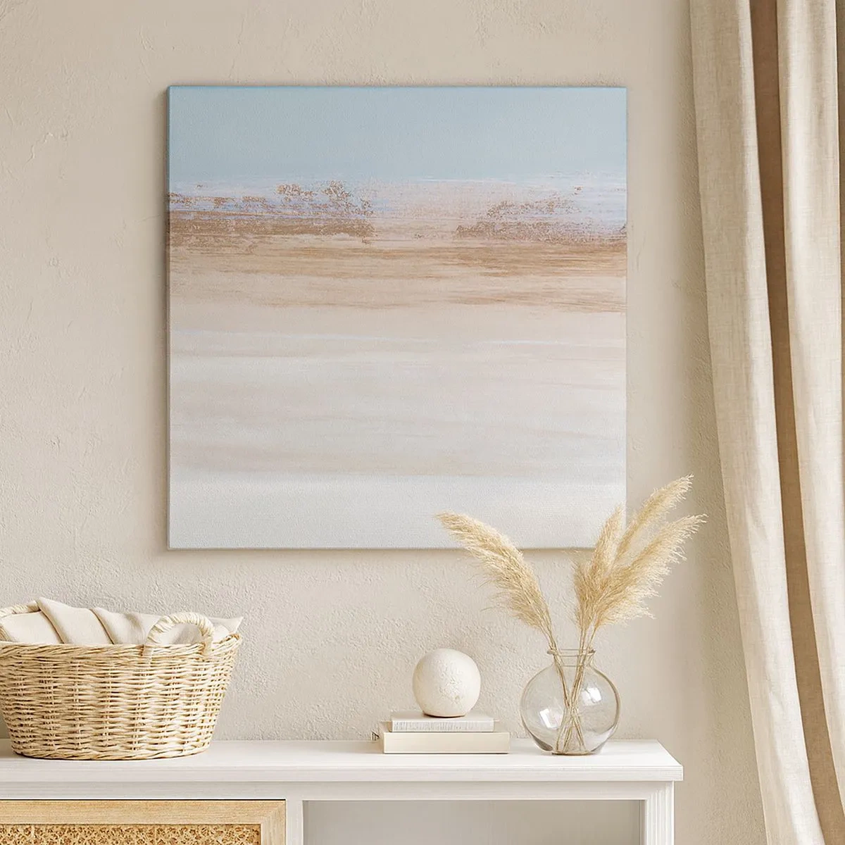 Bild auf Leinwand - Leinwandbild - Mehrdeutige Landschaft - 30x30 cm