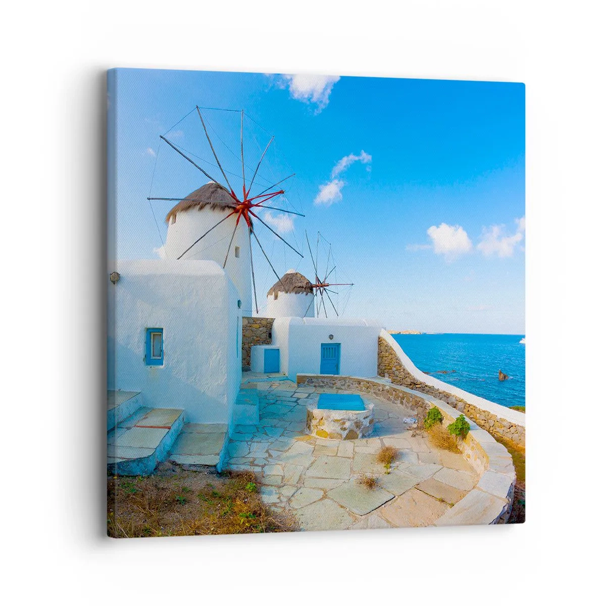 Bild auf Leinwand - Leinwandbild - Der blaue Wind vom Meer - 30x30 cm
