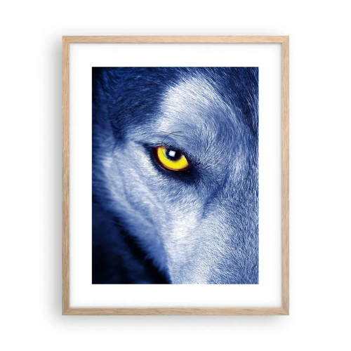 Poster in einem Rahmen aus heller Eiche - Faszinierender Blick - 40x50 cm