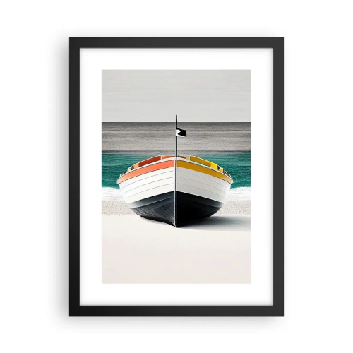 Poster in einem schwarzem Rahmen - An seinem Platz - 30x40 cm