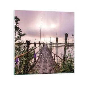 Glasbild - Bild auf glas - Frieden und Ruhe Asiens - 70x70 cm