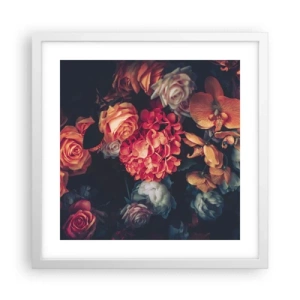 Poster in einem weißen Rahmen - Wie bei den holländischen Meistern - 40x40 cm