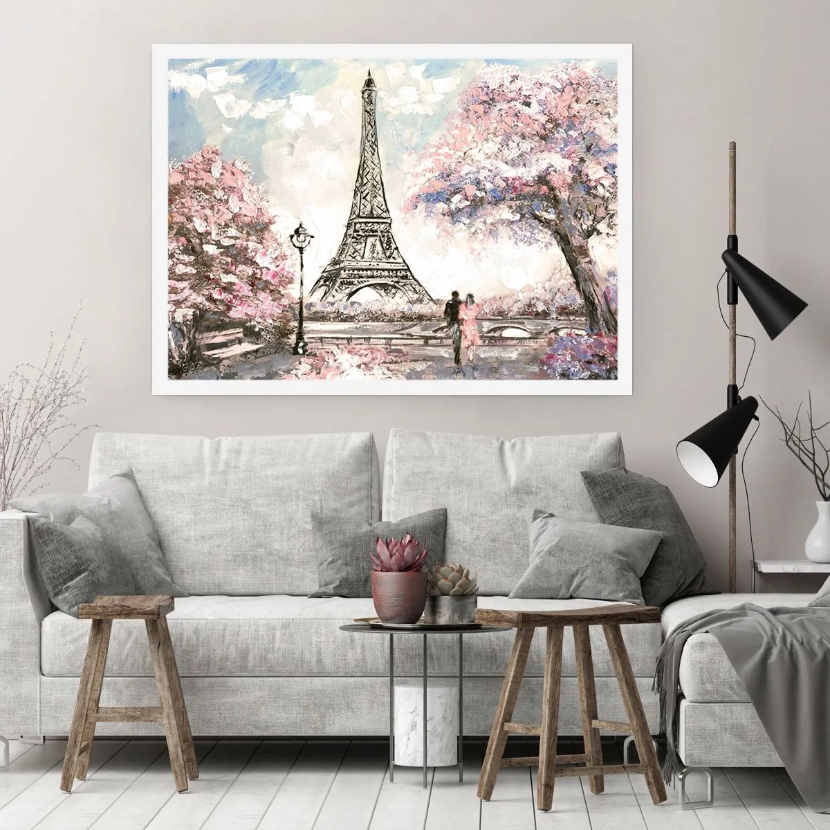 Poster - Aprilspaziergang durch Paris - 40x30 cm