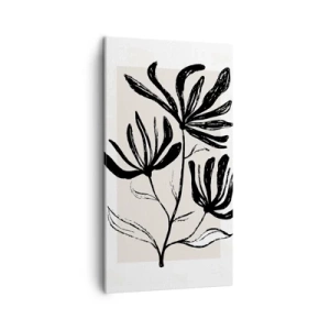 Bild auf Leinwand - Leinwandbild - Skizze für das Herbarium - 45x80 cm