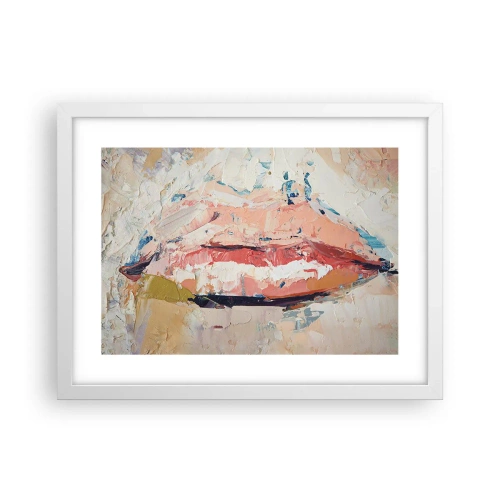 Poster in einem weißen Rahmen - Es weckt die Sinne - 40x30 cm