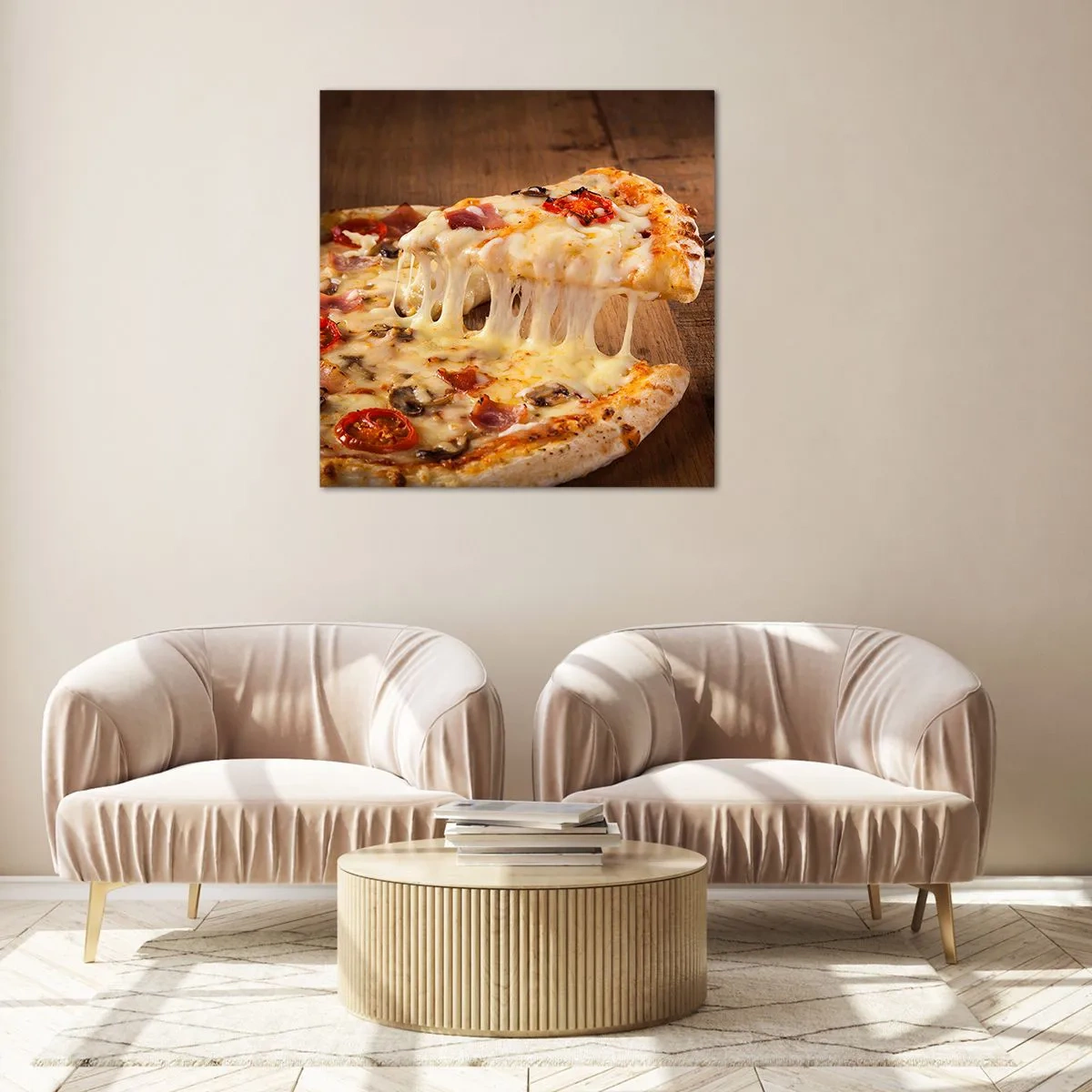 Glasbild - Bild auf glas - Ein Meisterwerk der italienischen Kunst - 60x60 cm