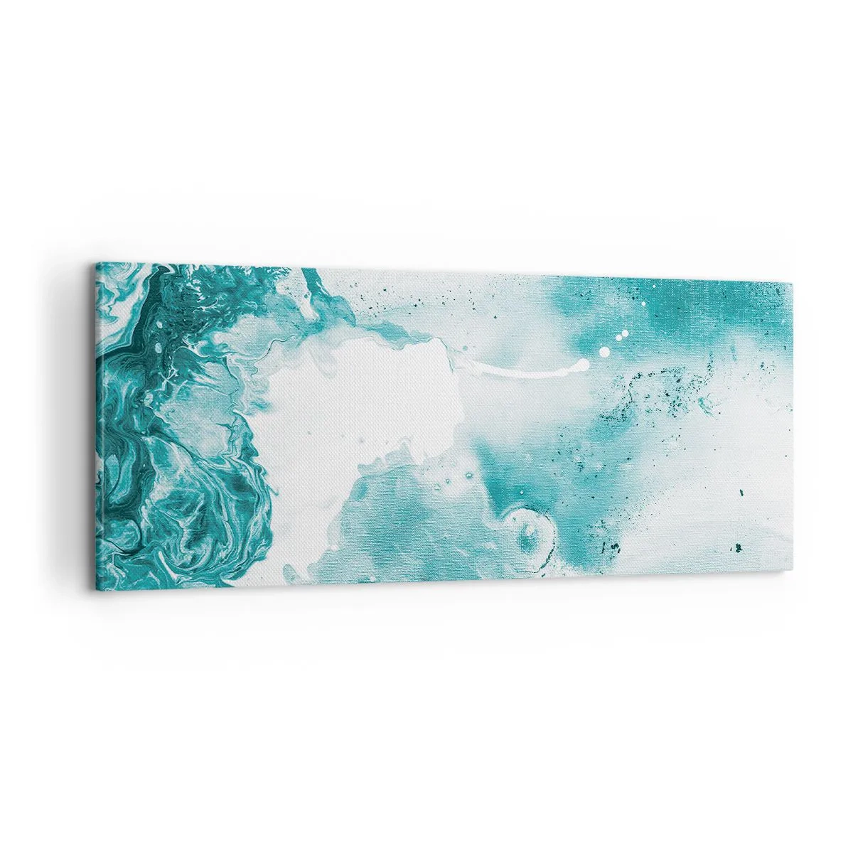 Bild auf Leinwand - Leinwandbild - Morast von Blau - 100x40 cm