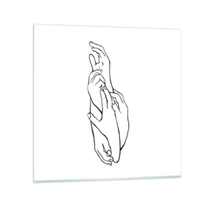 Glasbild - Bild auf glas - Gute Geste - 60x60 cm