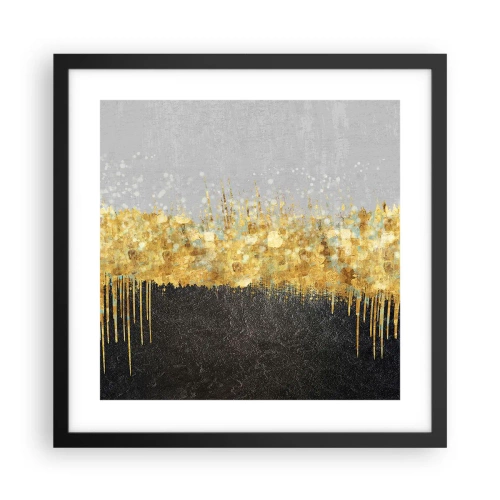 Poster in einem schwarzem Rahmen - Nach innen und nach oben - 40x40 cm
