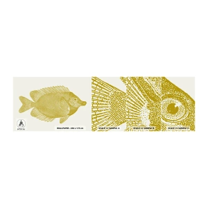 Fototapeten Muster Selbstklebend Deluxe Sticker - Fisch und das war’s - Fisch, Strand, Tier - 100x30 cm