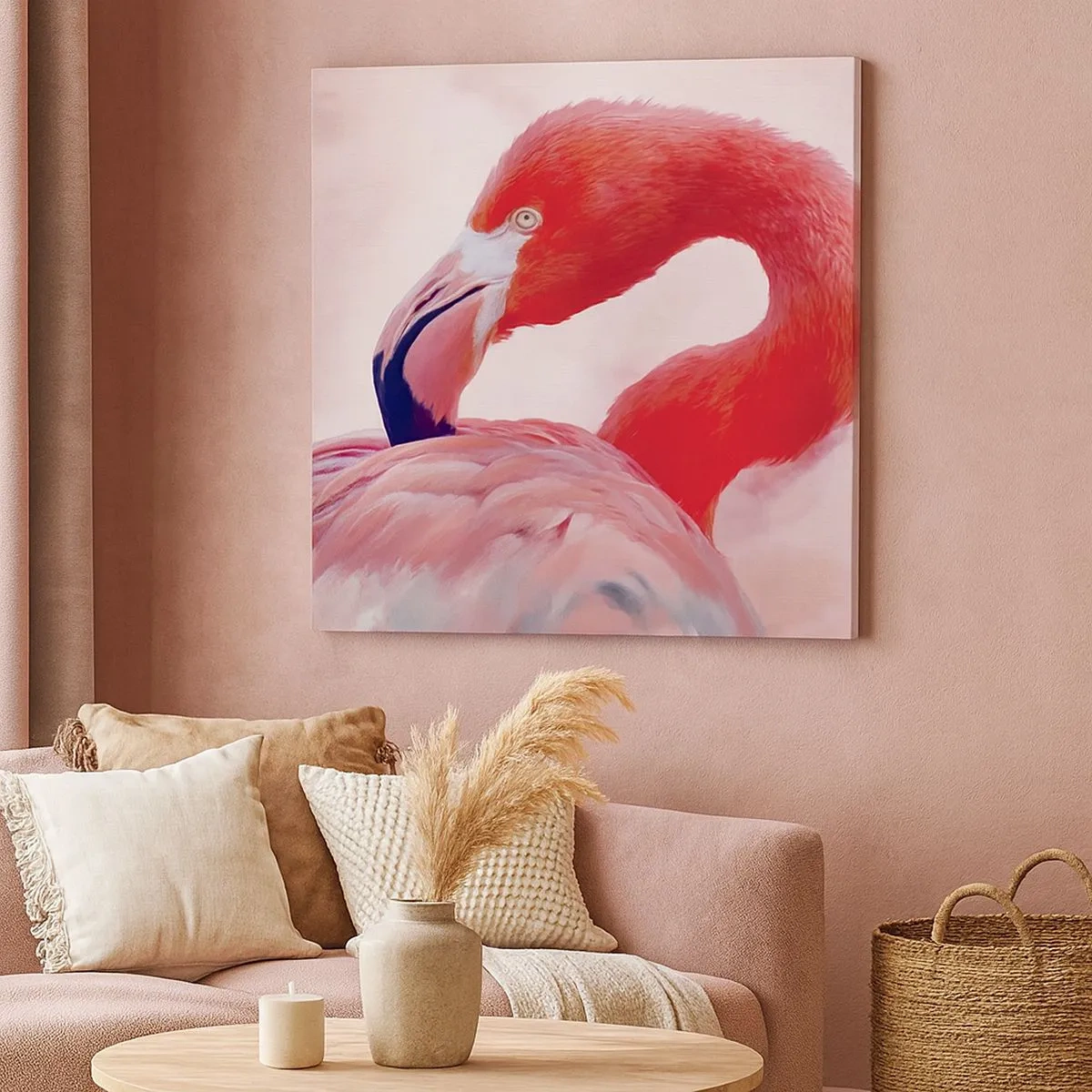 Bild auf Leinwand - Leinwandbild - Vogel Schönheit - 30x30 cm