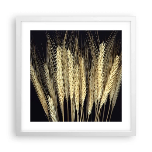 Poster in einem weißen Rahmen - Rustikale Magie - 40x40 cm