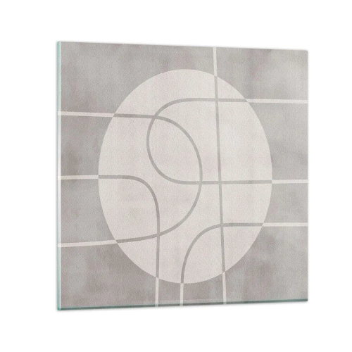 Glasbild - Bild auf glas - Kreisförmig und geradeaus - 30x30 cm
