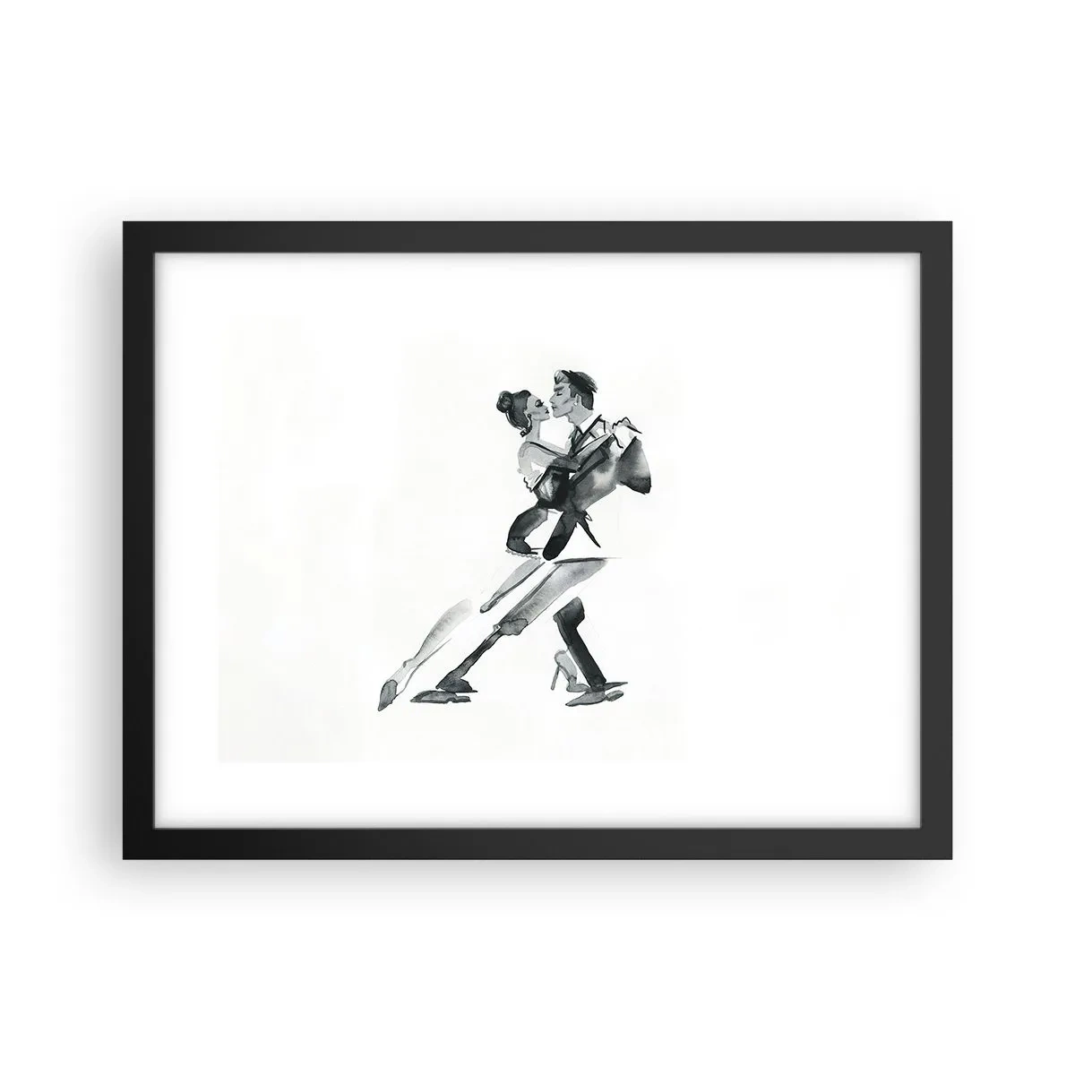 Poster in einem schwarzem Rahmen - In einem Schlag - 40x30 cm
