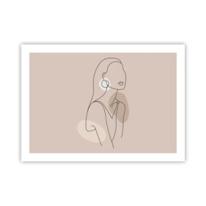 Poster - Mädchenhafte Ikone - 70x50 cm