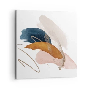 Bild auf Leinwand - Leinwandbild - Geflügelte Komposition - 60x60 cm