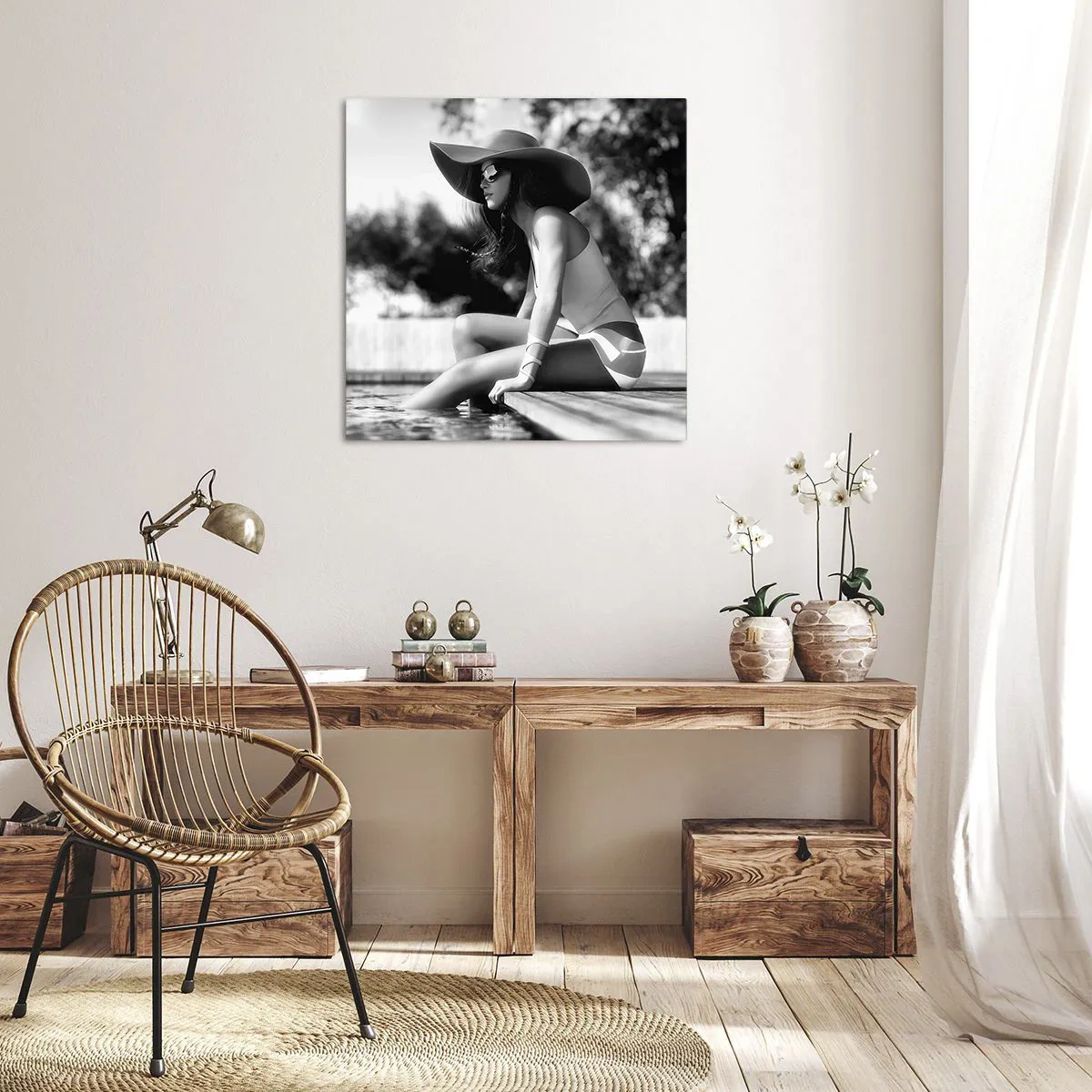 Bild auf Leinwand - Leinwandbild - Sommertraum - 70x70 cm