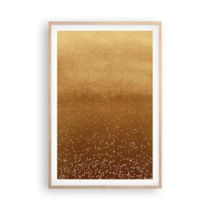 Poster in einem Rahmen aus heller Eiche - Die Geburt des Lichts - 61x91 cm