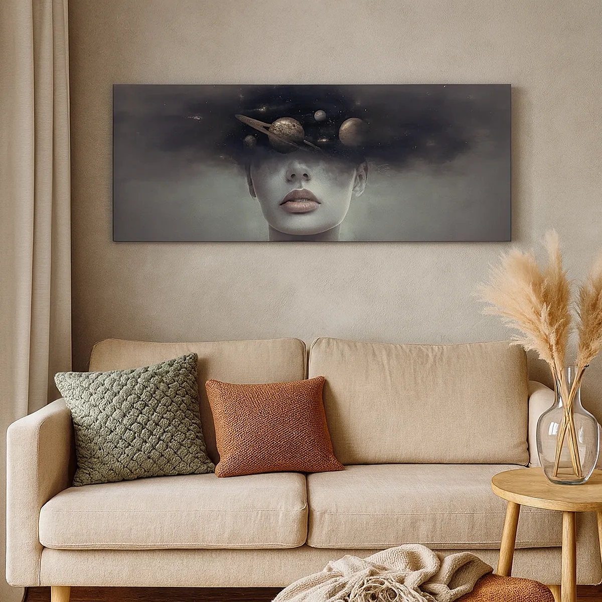 Bild auf Leinwand - Leinwandbild - Und die Planeten spielen verrückt ... - 30x30 cm