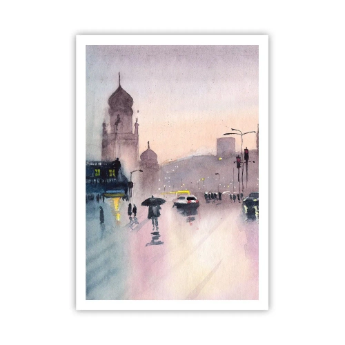 Poster - Im regnerischen Dunst - 70x100 cm