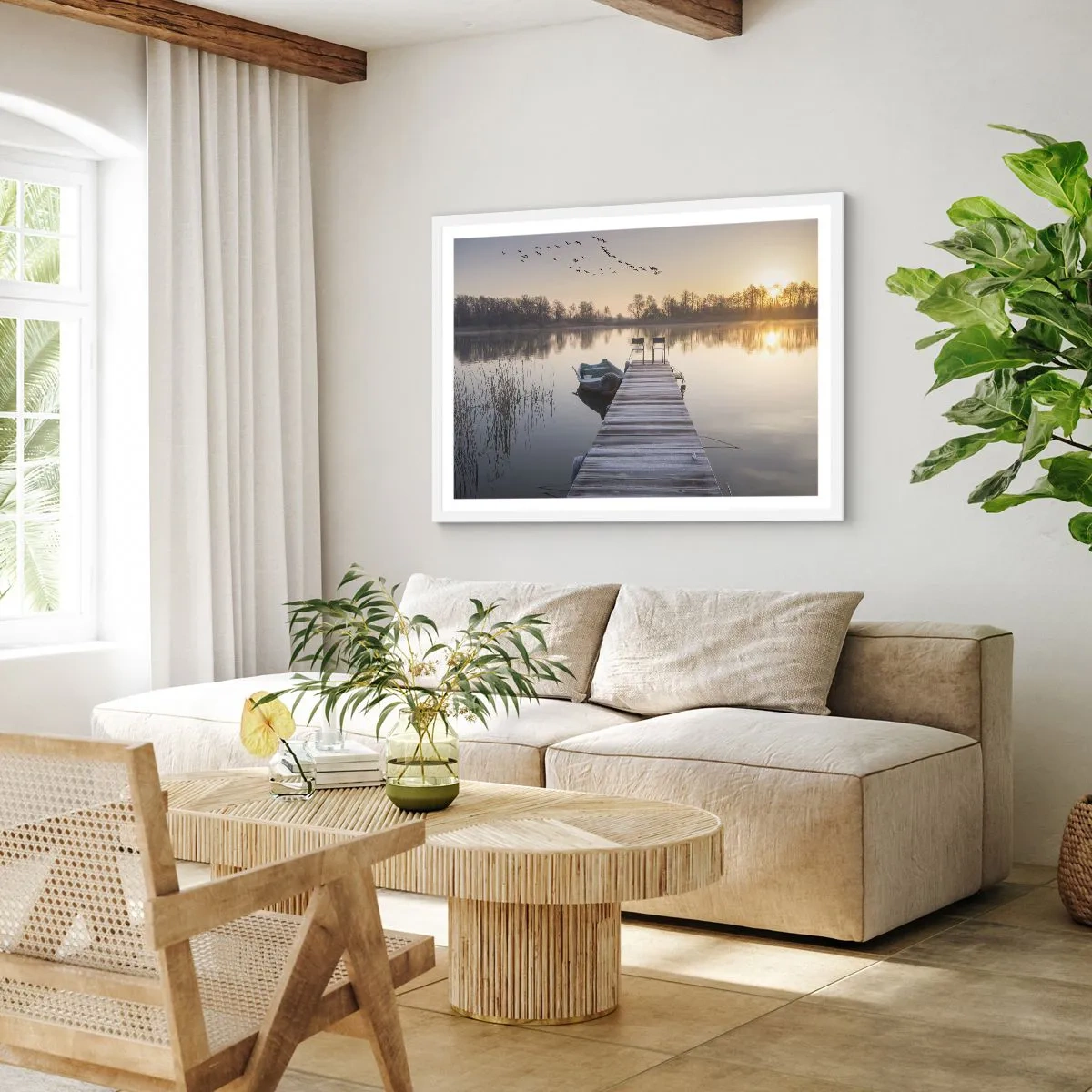 Poster in einem weißen Rahmen - Ich komme nach einiger Zeit zurück - 40x30 cm