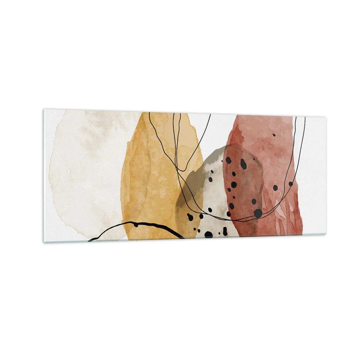 Glasbild - Bild auf glas - Wie leichte, transparente Luft - 100x40 cm