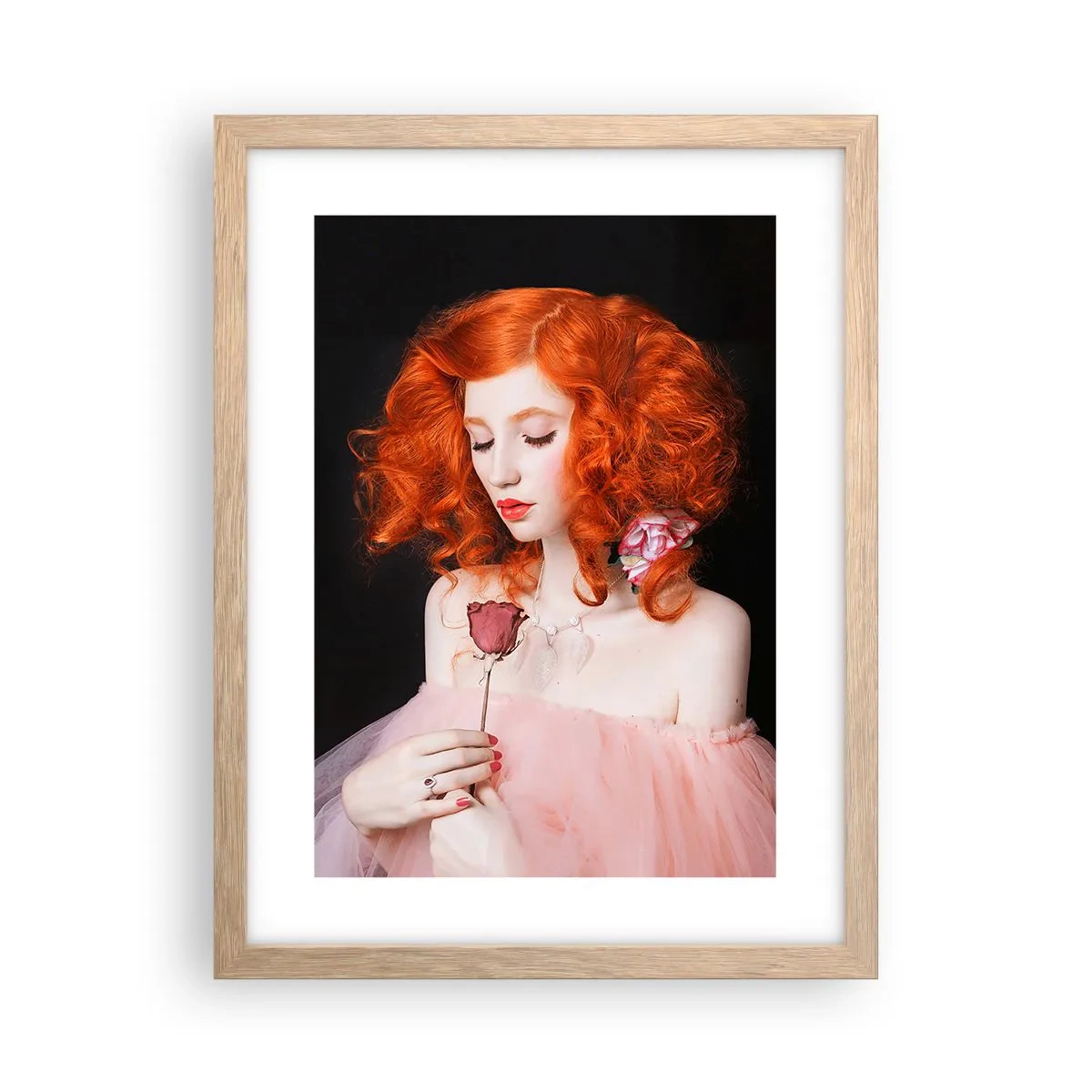 Poster in einem Rahmen aus heller Eiche - Im barocken Stil - 30x40 cm