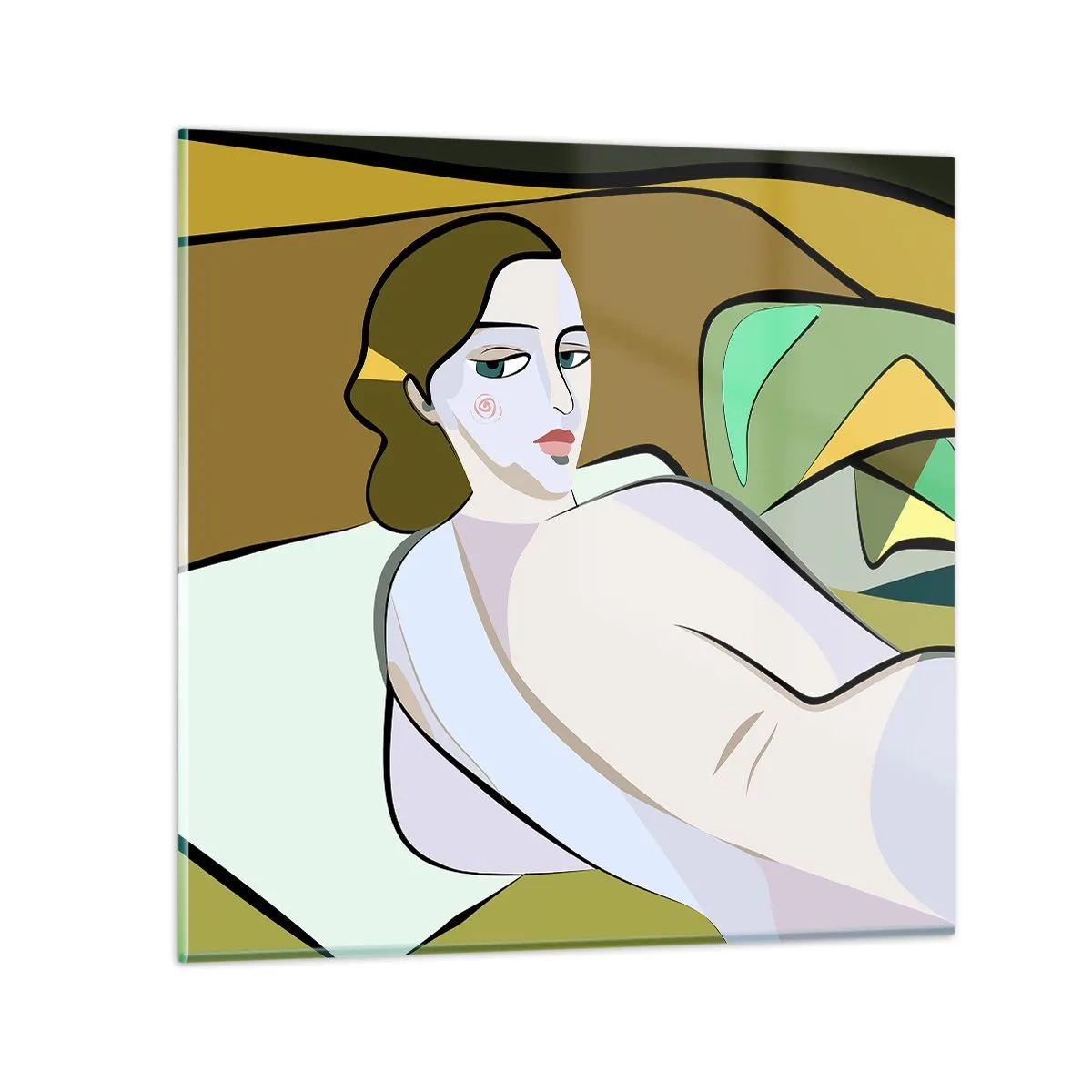 Glasbild - Bild auf glas - Intimes Porträt - 70x70 cm