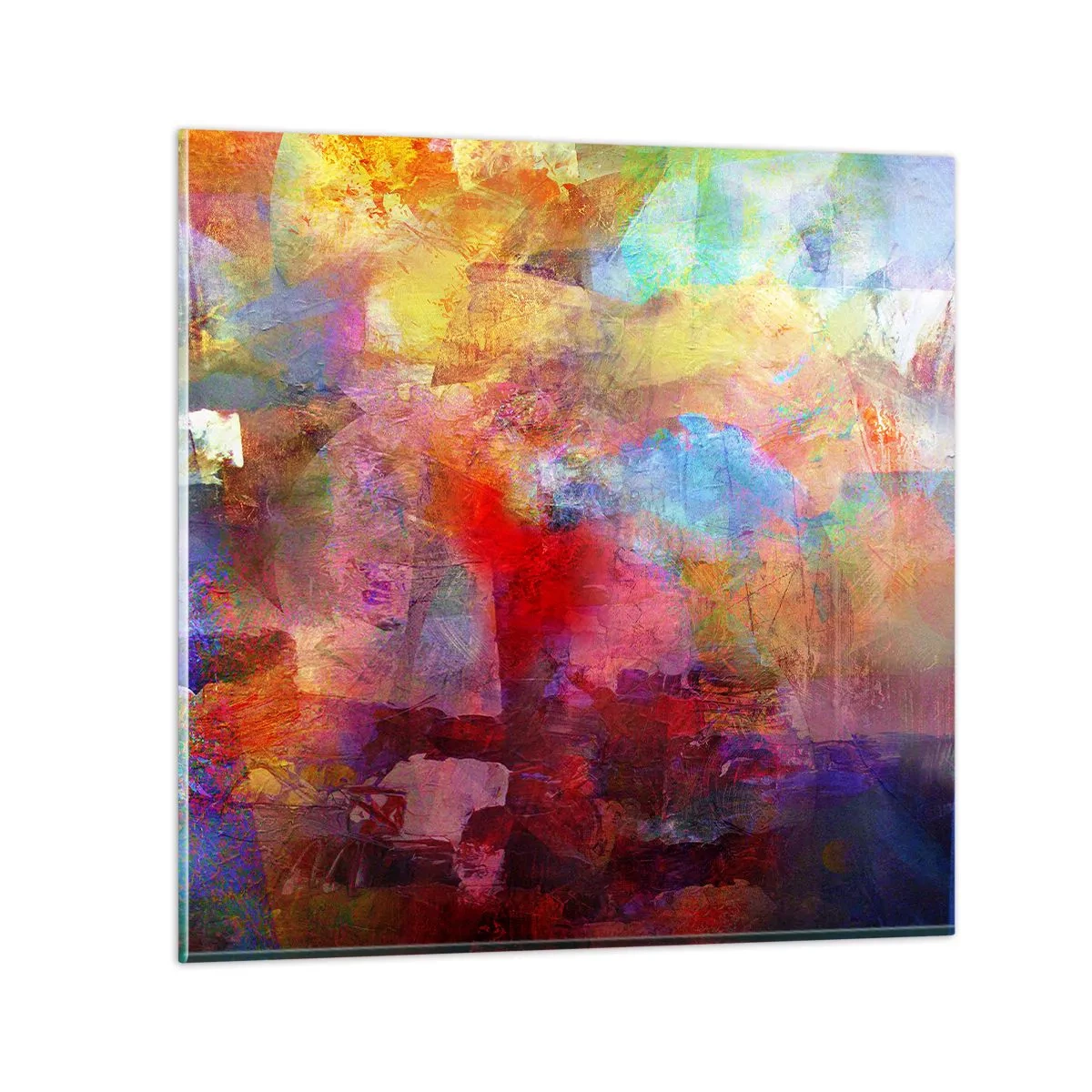 Glasbild - Bild auf glas - Schau in den Regenbogen - 40x40 cm