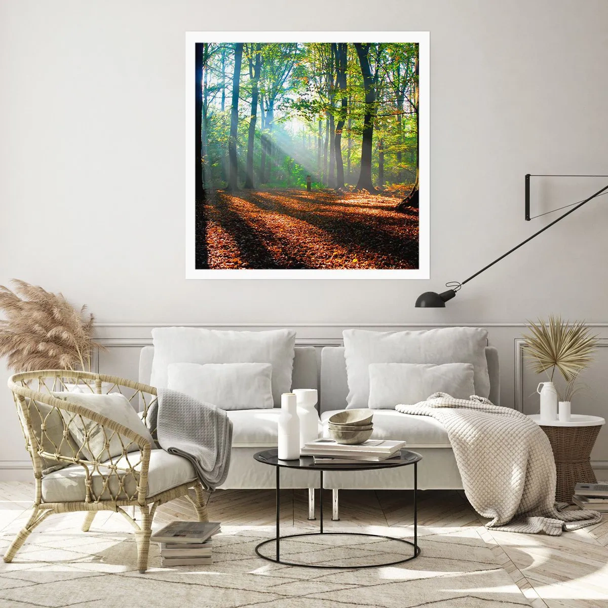 Poster - Licht und Schatten - 60x60 cm