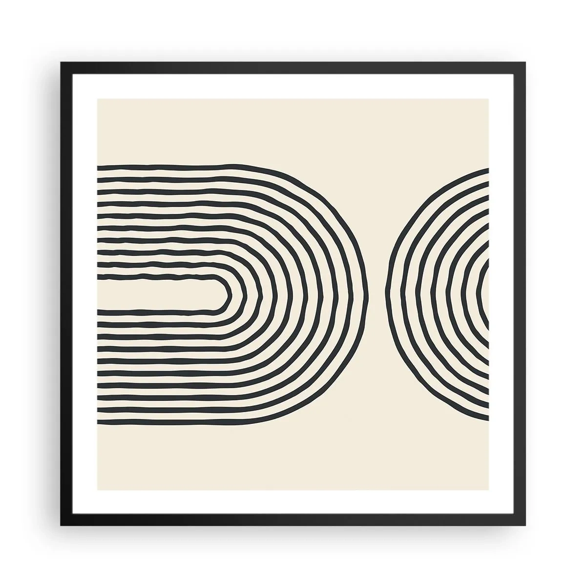 Poster in einem schwarzem Rahmen - In einem Moment ... - 60x60 cm