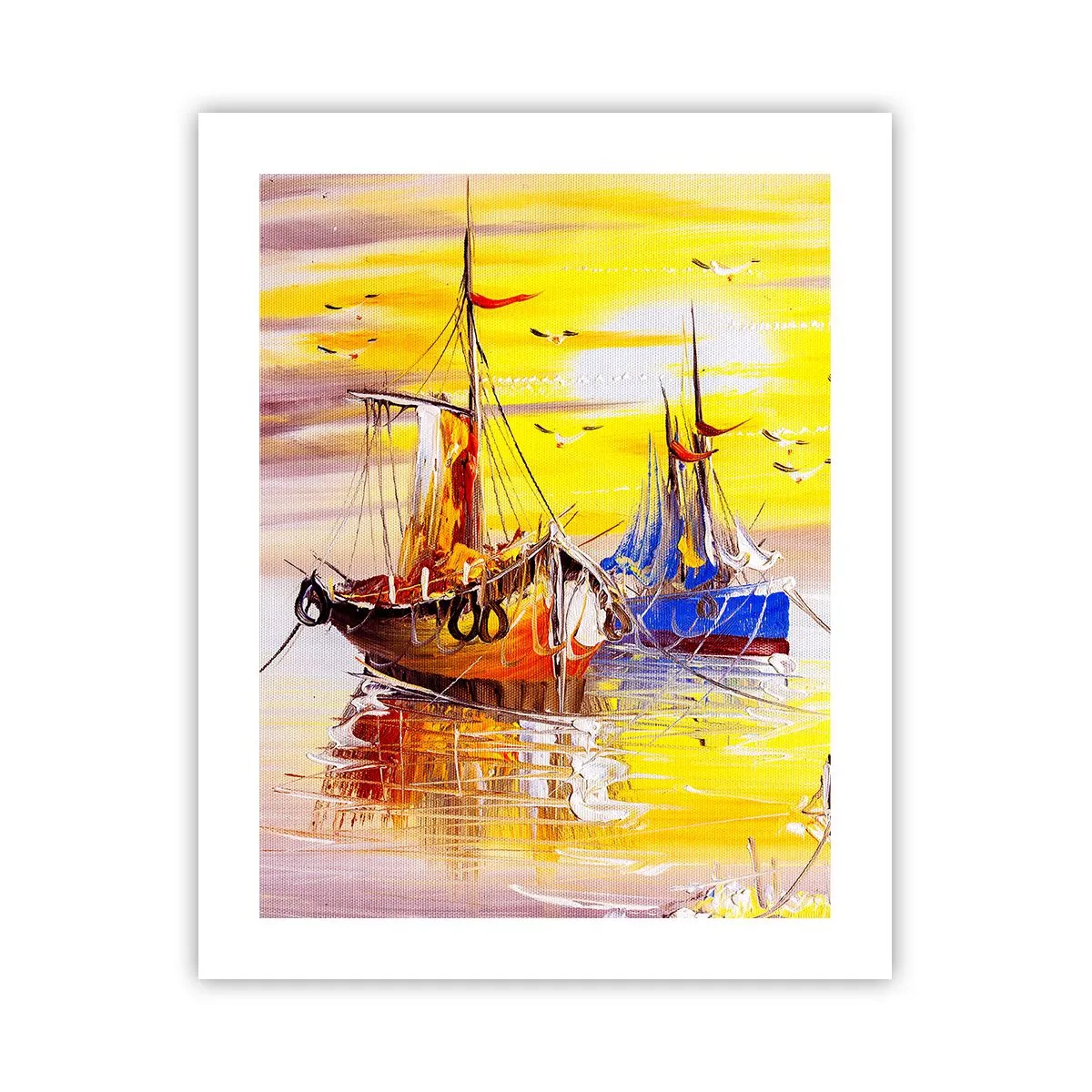 Poster - Eine wohlverdiente Pause im Hafen - 40x50 cm